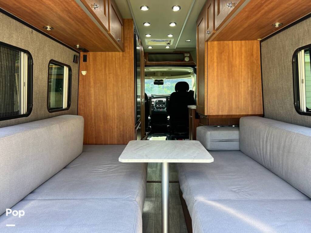 Table set up between beds. (Before TV was added)